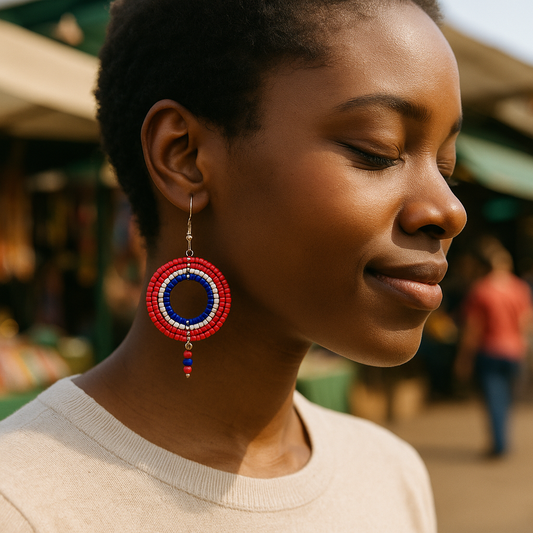 Maasai Beaded Earrings (Kenya)