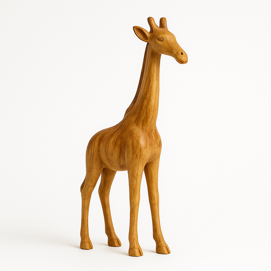 Giraffe Carving – Olive Wood