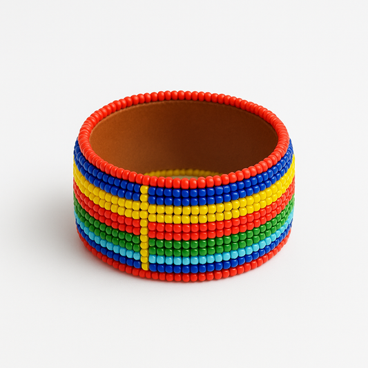 Maasai Beaded Bangle – Kenya (Medium)
