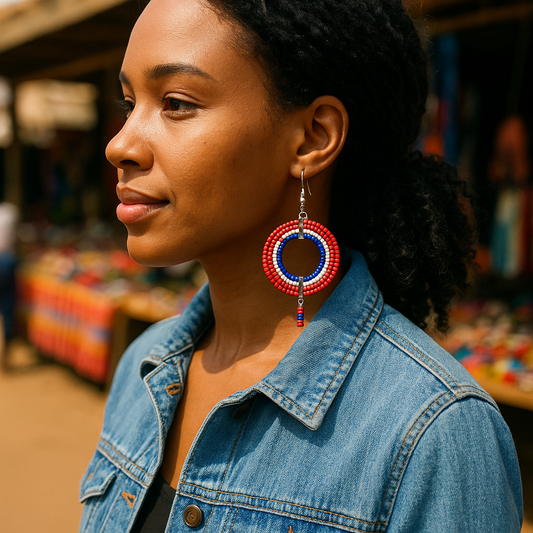 Maasai Beaded Earrings (Kenya)