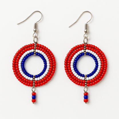 Maasai Beaded Earrings (Kenya)